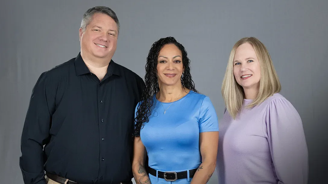 Three real Hizentra patient advocates smiling for a group photo